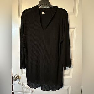 Women’s Plus Beach / Swim Cover - black - 20/22